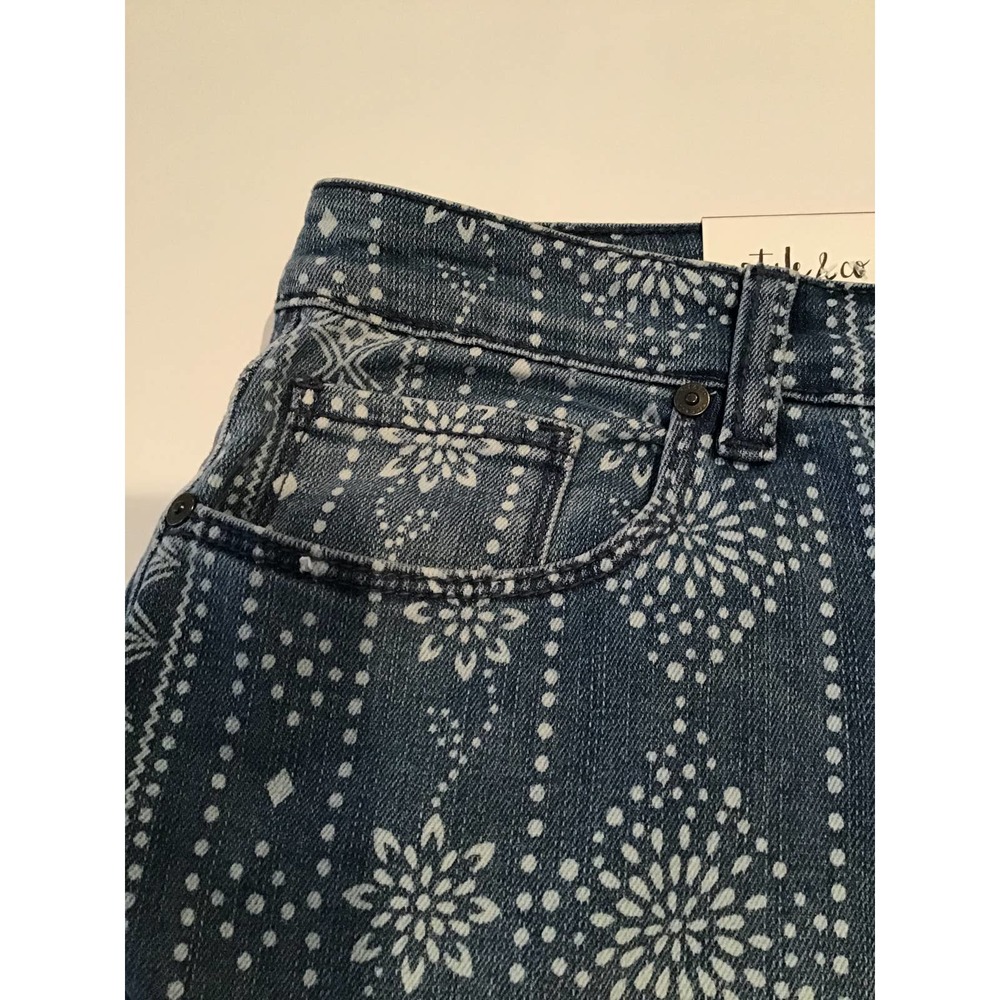 Style & Co Mid Rise Boyfriend Boho Jean True Tears - Picture 3 of 6